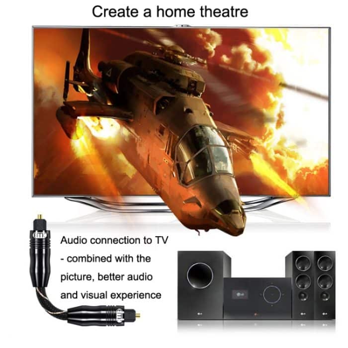 EMK Digitales Glasfaser-Audiokabel, Verstärker-Audioleitung, Länge, 1m, 1.5m, 1.8m, 2m, 3m, 5m, 8m, 10m, 15m, 20m, 30m – Bild 7