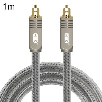 EMK YL/B Audio Digitales Glasfaserkabel, Quadrat-zu-Quadrat-Audioverbindungskabel, Länge:, 1m, 1.5m, 1.8m, 2m, 3m, 5m, 8m, 10m, 15m, 20m, 30m
