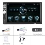 F133 7 Zoll MP5 Bluetooth Player Universal Wired CarPlay Rückfahrbild integriert, Stil:, 7 Inches Standard, 7 Inches Standard+4 Lights Camera, 7 Inches Standard+8 Lights Camera, 7 Inches Standard+12 Lights Camera
