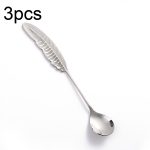 304 Edelstahl-Feder-Löffel-Gabel-Literaturgeschirr, Stil:, 3pcs Spoon-True Color, 3pcs Fork-True Color, 3pcs Spoon-Titanium Gold, 3pcs Fork-Titanium Gold, 3pcs Spoon-Dazzle, 3pcs Fork-Dazzle, 2 In 1 True Color -Pink Box, 2 In 1 True Color- Blue Box...