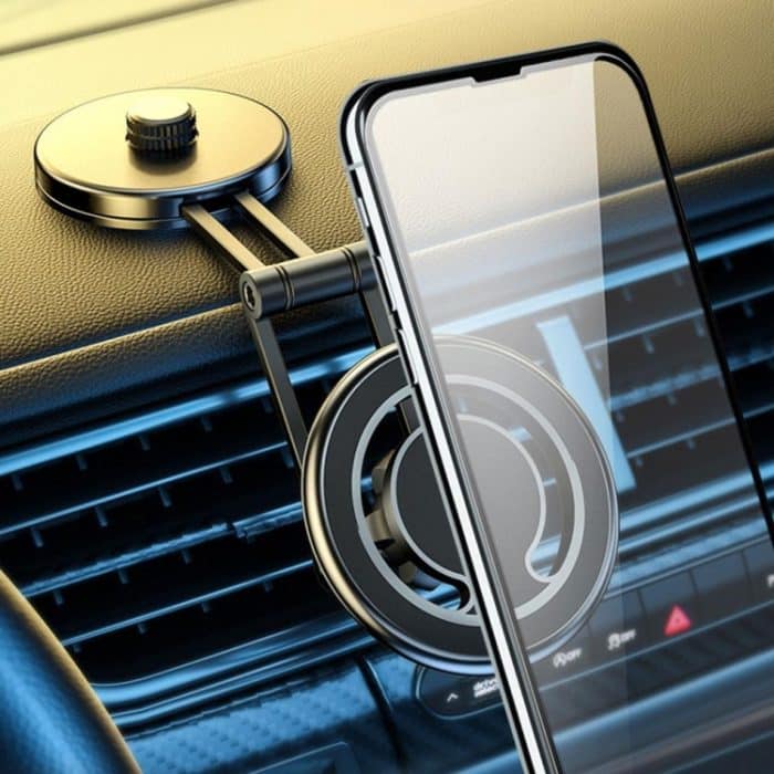 D27 Auto Magnetischer Teleskop-Klapp-Navigations-Handyhalter, D27 (Black), D27 (Silver) – Bild 2