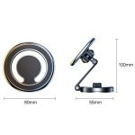 D27 Auto Magnetischer Teleskop-Klapp-Navigations-Handyhalter, D27 (Black), D27 (Silver) – Bild 3