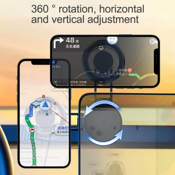 D27 Auto Magnetischer Teleskop-Klapp-Navigations-Handyhalter, D27 (Black), D27 (Silver) – Bild 4