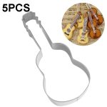 5 Stück Gitarrenform Backkeksform Edelstahl Fondant Mousse Kreis