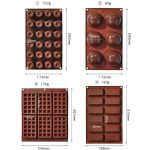 Silikon-Backwerkzeuge für Kekse, Schokolade, Waffeln, Kuchenform, Stil:, 6-grid Pudding Mold, 6-grid Waffle Mold, 12-grid Chocolate Mold, 24-grid Cake Mold – Bild 3