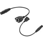2 Stück XLR 3 Pin Buchse auf RJ45 Buchse Netzwerkanschluss Adapter Konverterkabel, 30cm – Bild 2