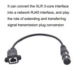2 Stück XLR 3 Pin Buchse auf RJ45 Buchse Netzwerkanschluss Adapter Konverterkabel, 30cm – Bild 5