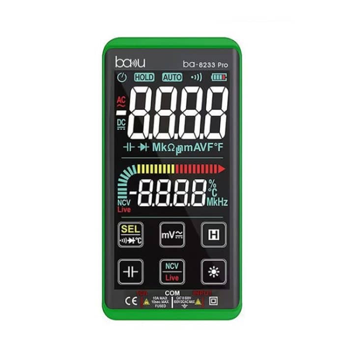 Baku BA-8233 Pro elektrischer Wartungswiderstand, Strom, Touchscreen, digitales Universal-Multimeter, BA-8233 – Bild 1
