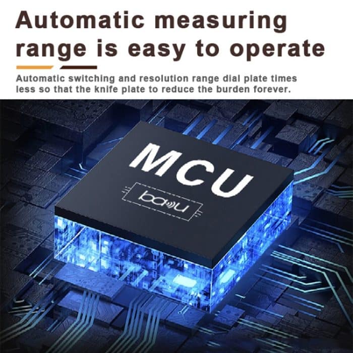 Baku BA-8233 Pro elektrischer Wartungswiderstand, Strom, Touchscreen, digitales Universal-Multimeter, BA-8233 – Bild 4