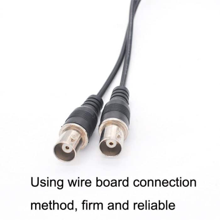 SZ015 BNC-Stecker auf 2xBuchse Kommunikationskabel VCR-Koaxial-Videokabel, Kabellänge: 0,42 m, BNC Male To 2xFemal 0.42m – Bild 4