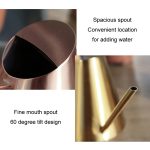 Garten-Gießkanne aus Edelstahl mit langem Auslauf für den Haushalt, 400ML, 900ML, 1500ML – Bild 3