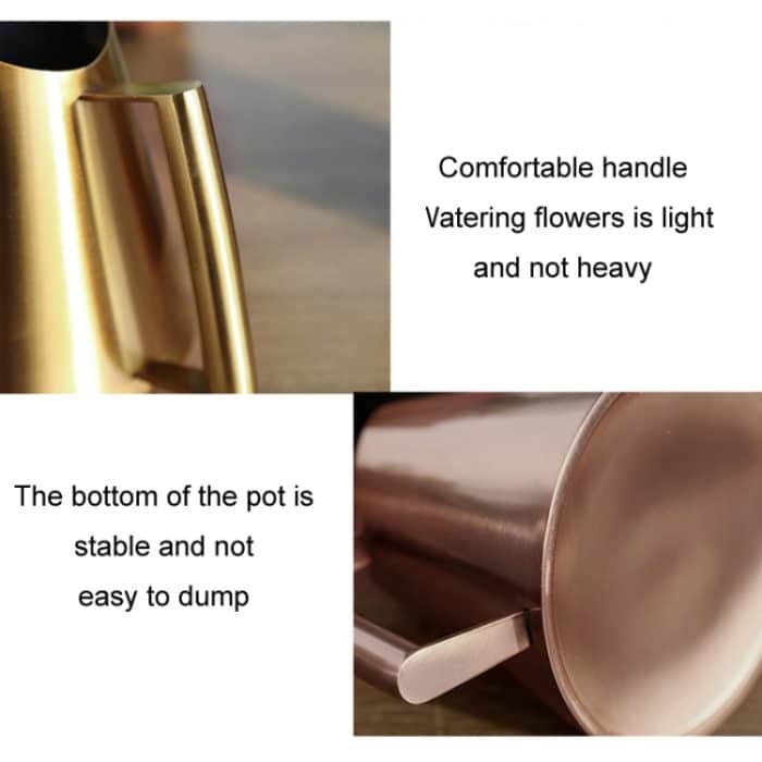 Garten-Gießkanne aus Edelstahl mit langem Auslauf für den Haushalt, 400ML, 900ML, 1500ML – Bild 4