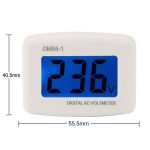 DM55-1 AC 110V- 220V LCD Digital Voltmeter Spannungsprüfer Detektor Meter, DM55-1 US Plug, DM55-1 EU Plug – Bild 4