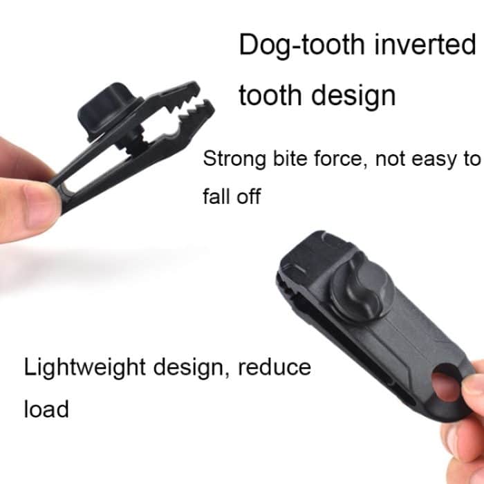 10 Stück Zelt zusätzliche Zugpunkt Shark Clips Outdoor Camping Baldachin winddichte Clip, 1PC (Mud-color), 1PC (Dark Green) – Bild 4