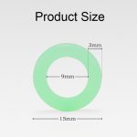 100 Stück Outdoor-Camping-Nagel-Leuchtkreis, multifunktionaler Silikon-reflektierender Warnring, Luminous Circle – Bild 3