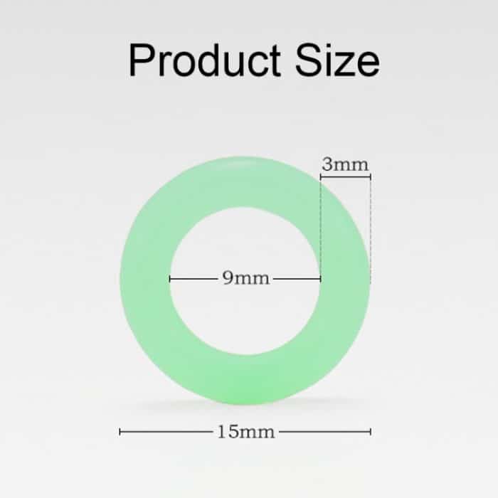 100 Stück Outdoor-Camping-Nagel-Leuchtkreis, multifunktionaler Silikon-reflektierender Warnring, Luminous Circle – Bild 3