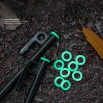 100 Stück Outdoor-Camping-Nagel-Leuchtkreis, multifunktionaler Silikon-reflektierender Warnring, Luminous Circle – Bild 6