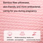 Schwangeres Taillenstützkissen aus Baumwolle, Seitenschläferkissen, abnehmbares und waschbares Bauchkissen, Pink, Green, Gray – Bild 5