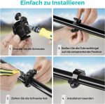 100dB Aluminiumlegierung Mini Fahrradklingel Fahrradhupe für 22-24mm Lenker, 100dB – Bild 5