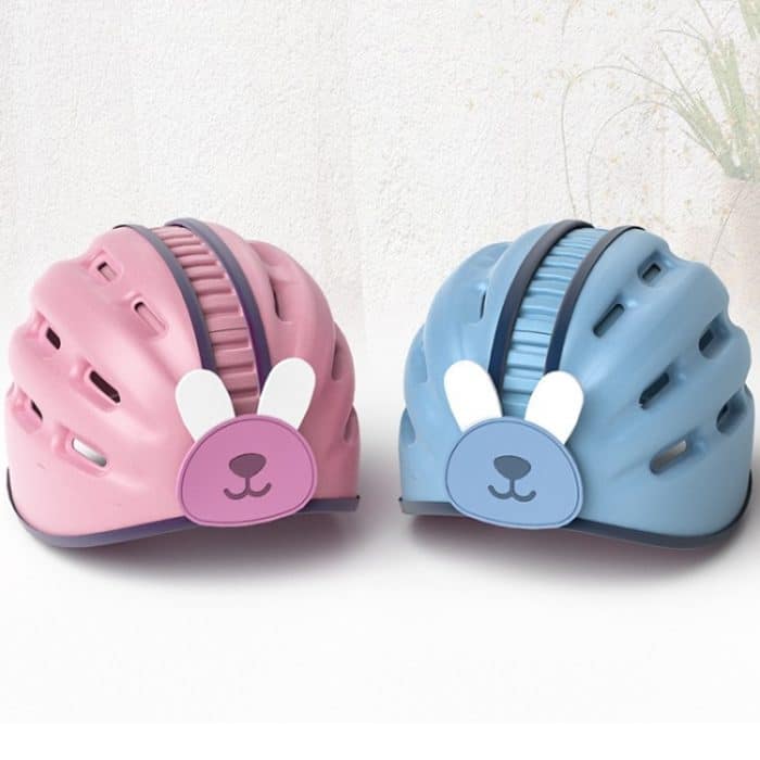Weiche Babyhelm-Sicherheitsmütze, Kleinkind-Antikollisionsschutzmütze für Babyspaziergänge, Blue Rabbit, Pink Rabbit, Lion Orange, Lion Brown – Bild 2