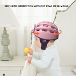 Weiche Babyhelm-Sicherheitsmütze, Kleinkind-Antikollisionsschutzmütze für Babyspaziergänge, Blue Rabbit, Pink Rabbit, Lion Orange, Lion Brown – Bild 5