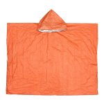 Outdoor-Radsport, verdickter, reflektierender, winddichter, multifunktionaler Regenmantel, 130 x 100 cm (Orange)