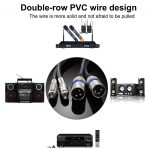 2RCA-Stecker 2XLR Caron-Stecker Lautsprecher-Audio-Balance-Kabel, Länge:, 0.5m, 1m, 1.5m, 2m, 3m, 5m, 10m, 20m – Bild 7