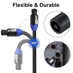 Stecker auf Stecker, vieradriges Ohm-Kabel, Audiokabel, Ring-Bühnenlautsprecherkabel, 0.5m, 1m, 1.5m, 3m, 5m, 10m, 15m – Bild 6