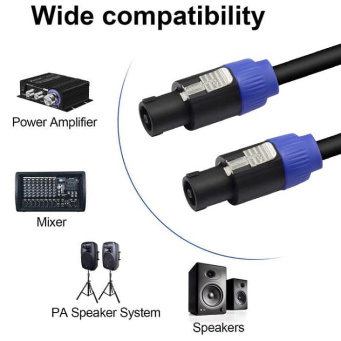 Stecker auf Stecker, vieradriges Ohm-Kabel, Audiokabel, Ring-Bühnenlautsprecherkabel, 0.5m, 1m, 1.5m, 3m, 5m, 10m, 15m – Bild 8