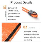 Tragbares dreieckiges Notfallzelt aus Aluminiumfolie für den Außenbereich – Bild 5