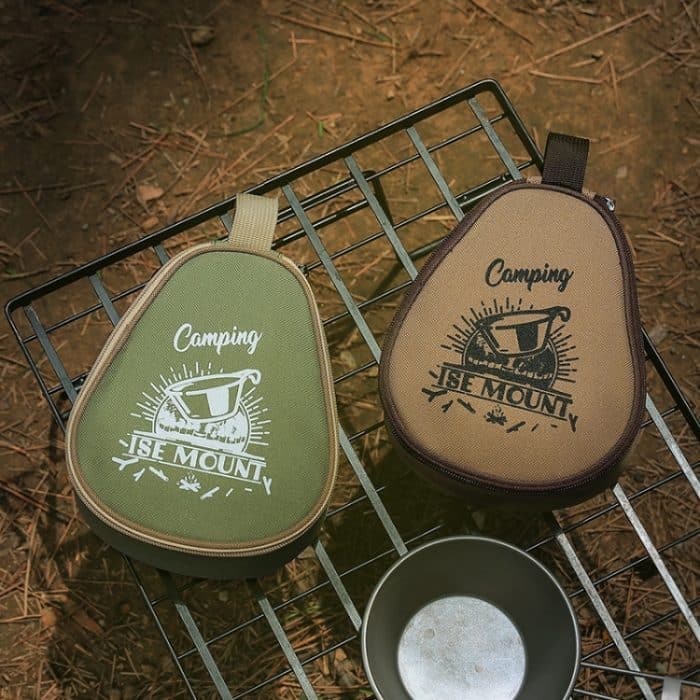 ISE MOUNT Outdoor Camping Syrah Bowl Aufbewahrungstasche, große Kapazität, Campingtasche, Bowl Bag(Green), Bowl Bag(Khaki) – Bild 2