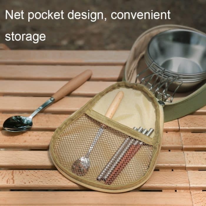 ISE MOUNT Outdoor Camping Syrah Bowl Aufbewahrungstasche, große Kapazität, Campingtasche, Bowl Bag(Green), Bowl Bag(Khaki) – Bild 6
