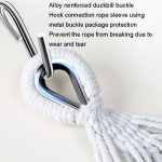 KLY829 Camping Indoor Hängematte Outdoor Swing, Stil:, Double Reinforcement Anti-rollover Beige, Single Reinforcement Anti-rollover Gray, Double Reinforcement Anti-rollover Gray, Classic Width 1m Beige, Width 1m Anti-rollover Beige – Bild 4