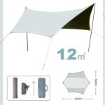 Outdoor-Campingzelt, Stil:, Vinyl Sunscreen Hexagon 4x3m Gold, Vinyl Sunscreen Hexagon 4.5x4.2m Gold, Vinyl Sunscreen Hexagon 5.5x4.4m Gold, Vinyl Sunscreen Hexagon 4x3m Sky Blue, Vinyl Sunscreen Hexagon 4.5x4.2m Sky Blue... – Bild 7