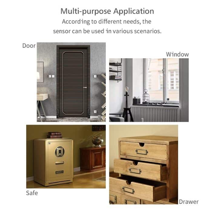 Tuya WiFi Tür Magnetsensor Remote Intelligent Linkage Doors Windows Switch Anti-Alarm APP Erinnerungsalarm – Bild 9