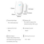 Tuya WiFi Tür Magnetsensor Remote Intelligent Linkage Doors Windows Switch Anti-Alarm APP Erinnerungsalarm – Bild 10