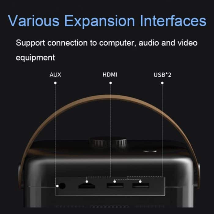 K3 1080P Home HD tragbarer Dual-Band 5G WiFi Smart Projektor, CN-Stecker – Bild 6