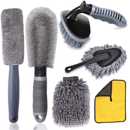 6 teile/satz Handschuhe Staub Reifen Pinsel Auto Reinigung Pinsel Set