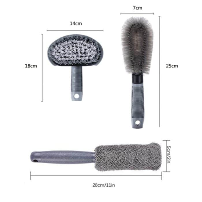 6 teile/satz Handschuhe Staub Reifen Pinsel Auto Reinigung Pinsel Set – Bild 3