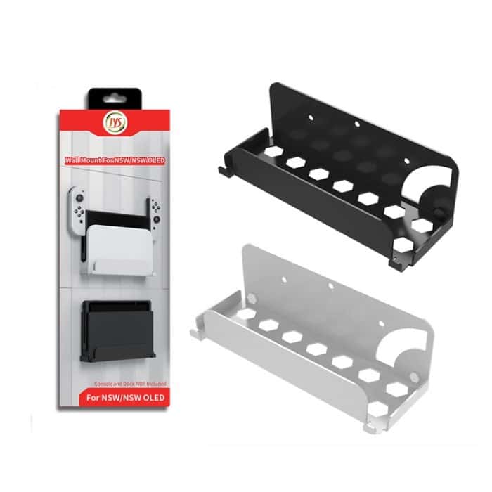 Für Switch OLED-Spielekonsole JYS Wandhalterung, Iron White, Iron Black – Bild 2