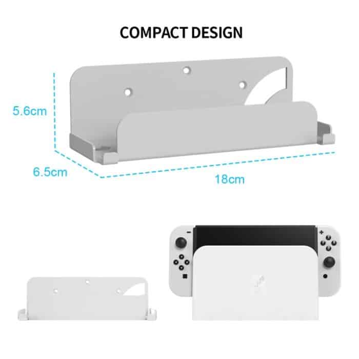Für Switch OLED-Spielekonsole JYS Wandhalterung, Iron White, Iron Black – Bild 3
