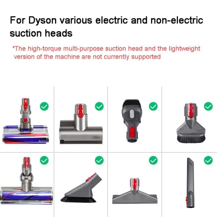 Für Dyson V7 V8 V10 V11 V15 Staubsauger-Saugkopfadapter mit LED-Licht – Bild 3