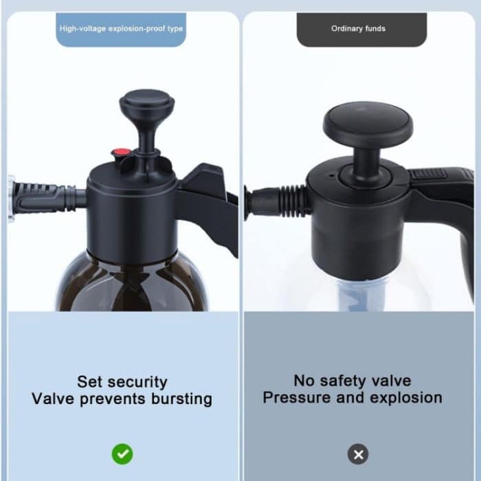 2L Schaumsprüher Drucksprühflasche zum Autowaschen, Pflanzen, Gießen, Düngen, 9321F Transparent Black – Bild 9