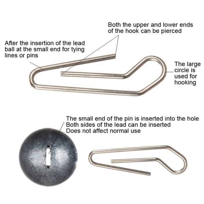 20 Stück schnell hängende Blei-Anhänger-Köder-Einführblei, umgekehrtes Blei, 14g, 18g, 21g – Bild 6