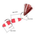 W.P.E PMG-M Schaumstoffhaken, weicher Wurmköder, drei Ankerhaken, gefälschte Köder, M – Bild 2