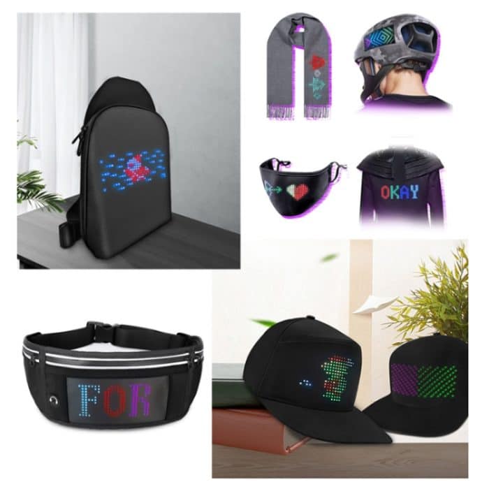 Bluetooth-gesteuerter, faltbarer, gebogener LED-Farbbildschirm, 1632 – Bild 6