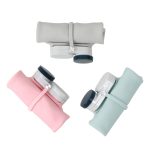 Outdoor-Sport, tragbarer Silikon-Faltwasserbecher, minimalistische Reise-Milchflasche mit großer Kapazität, 600ml – Bild 5