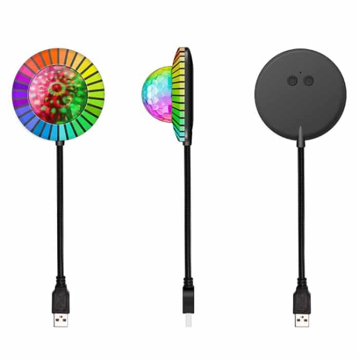 MS-201 USB Magic Ball Star Projektion Licht Fahrzeug Auto Atmosphäre Licht Unterstützung APP Steuerung – Bild 1