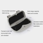 Multifunktionale Auto-Brillenbox, Auto-Sonnenschein-Brett, Tickets, Brillenklemme, Back Double Snap Grey, Back Double Snap Beige, Back Double Snap Black, Back Double Snap Red – Bild 2
