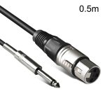 6,35 mm Caron-Buchse auf XLR 2-polig, symmetrisches Mikrofon-Audiokabel, Mixer-Linie, 0.5m, 1m, 1.5m, 2m, 3m, 5m, 10m, 15m, 20m, 30m